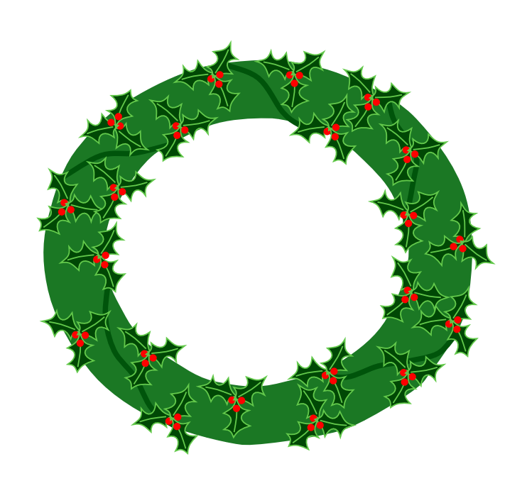 Free Christmas Wreath Clipart - Public Domain Christmas clip art ...
