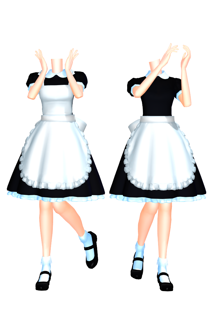 MMD Maid Set 2 DL by 2234083174 on deviantART