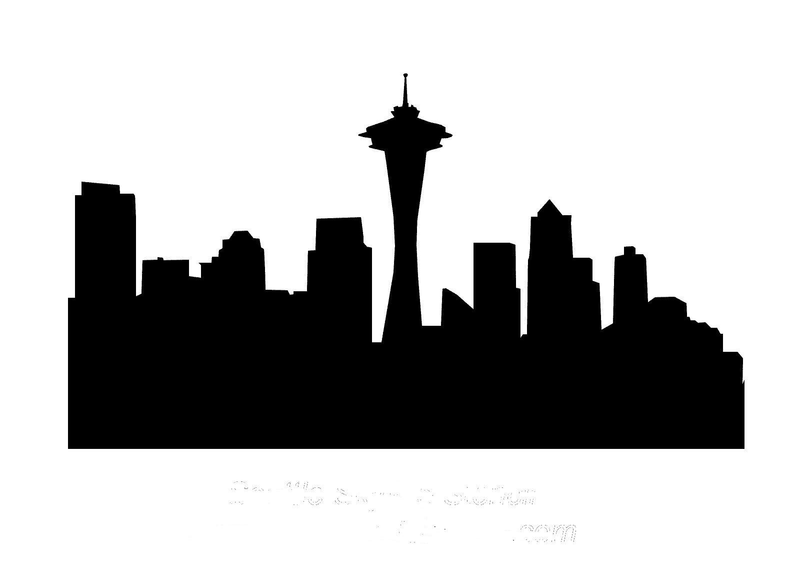 Images For > Simple City Skyline Clip Art