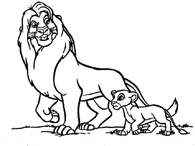 Baby Lion - Lion Coloring Pages : Coloring Pages for Kids ...