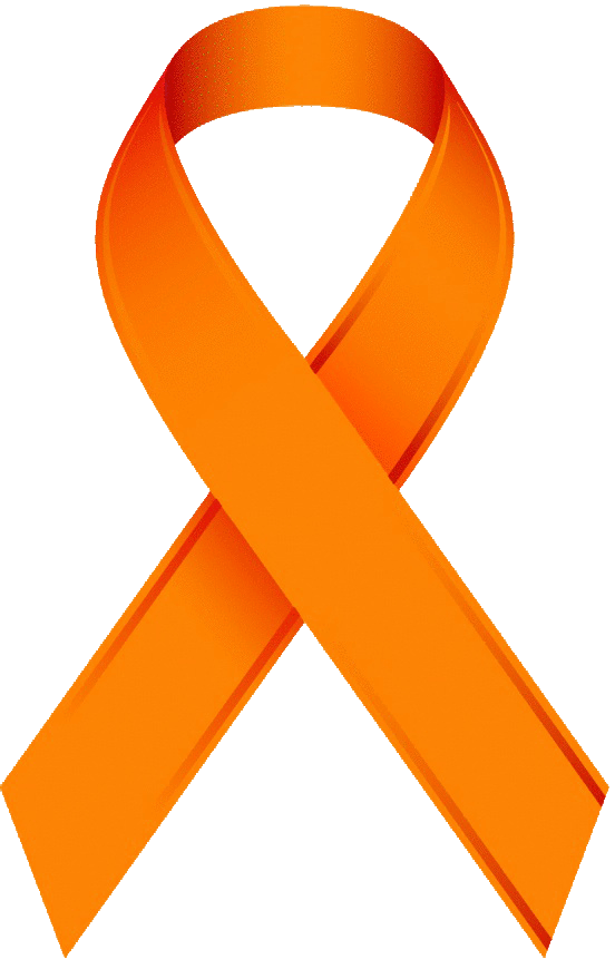 Orange Awareness Ribbon Clip Art -