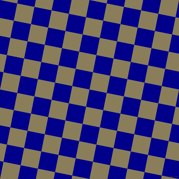 Dark Blue and Clay Creek checkers chequered checkered squares ...