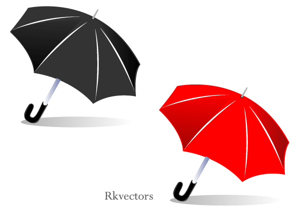 Vector Umbrella Illustration | Download Free Vector Art