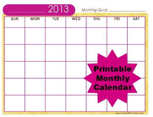 Free Printable Calendar Template | Calendar Template 2014-