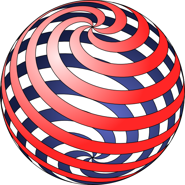 Spiral Ball clip art - vector clip art online, royalty free ...