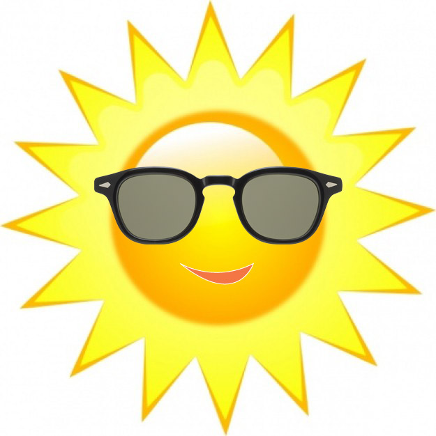 Sun With Sunglasses - Cliparts.co