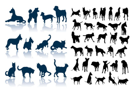 Cat, dog animal vector, Free vector art download, vector graphics ...