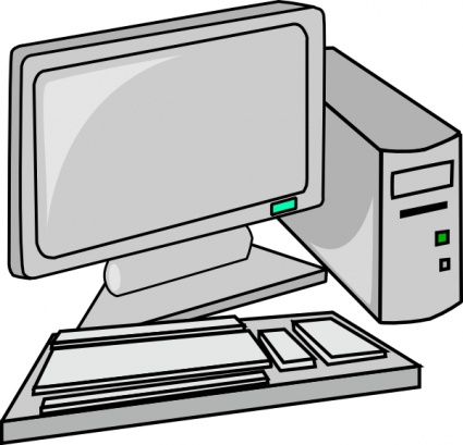 Computer Monitor And Keyboard Clip Art | Clipart Panda - Free ...