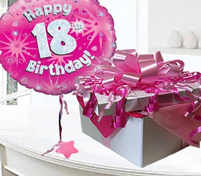 Happy 18th Birthday Balloon in a Box ( Pink ) Code:JGF18H18BBB ...