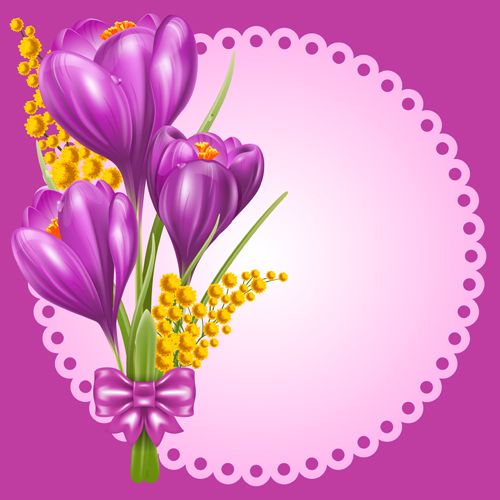 Purple Flower Border Design | The Beautiful Butterfly background ...