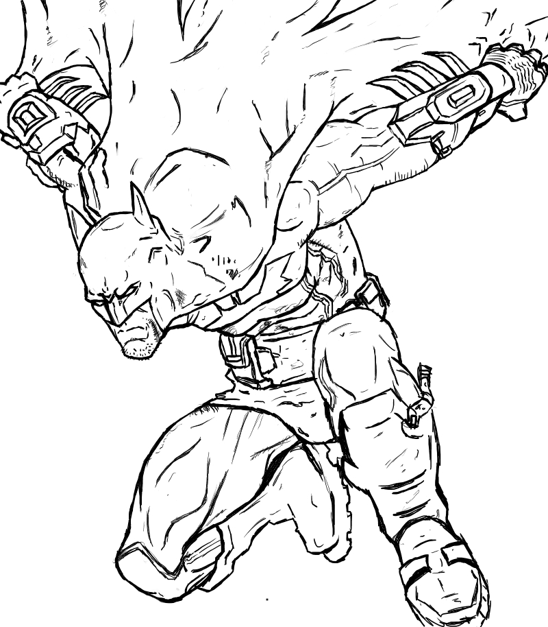 BATMAN- Lineart by Luffiexxx on DeviantArt