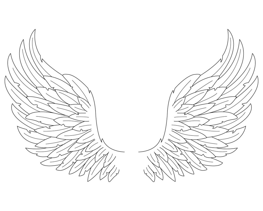 Angel Wings Drawing Tutorial - Gallery