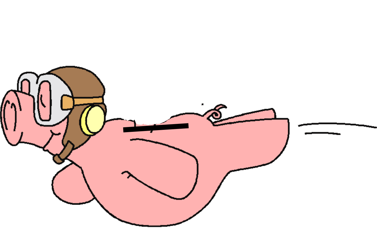 Animated gifs : Flying pigs