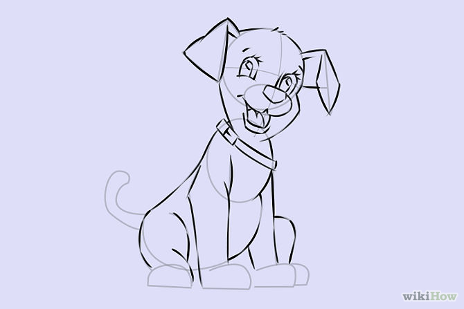 6 Easy Ways to Draw a Cartoon Dog (with Pictures) - wikiHow