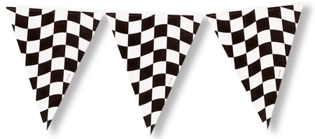 Race Party Supplies Flag Banner