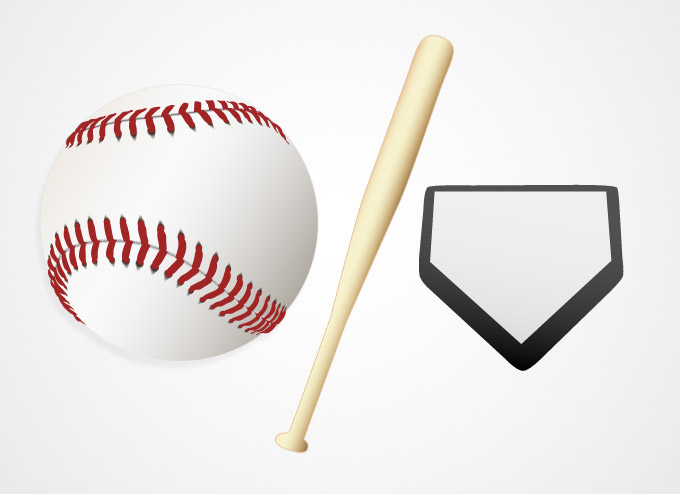 Baseball Ball and Bat Vector Graphics (Free), free vector - 365PSD.com