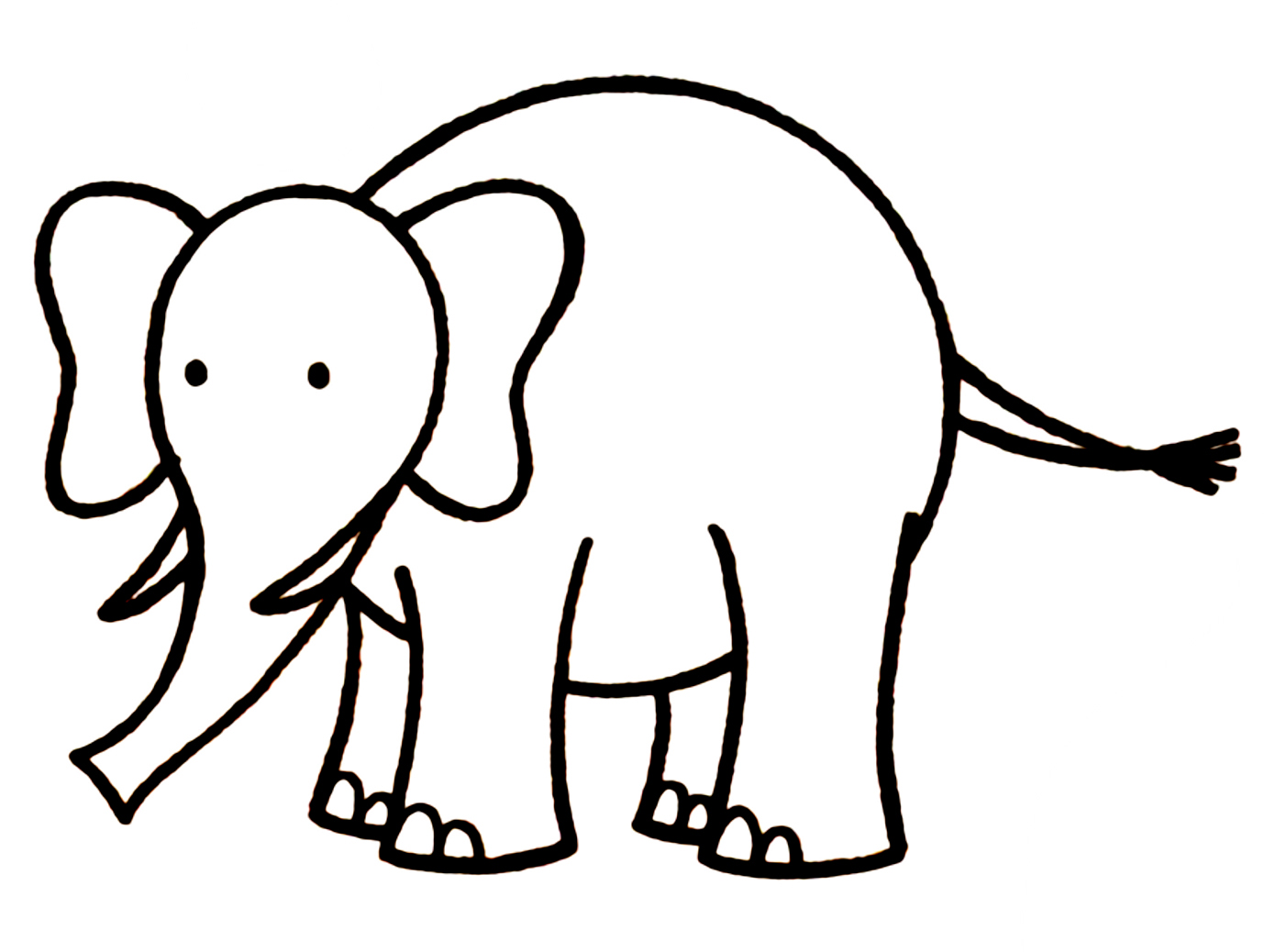 elephant drawing - Free Large Images