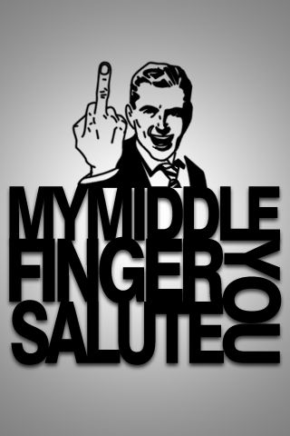 DeviantArt: More Like My Middle Finger Salute You With Icon by ...