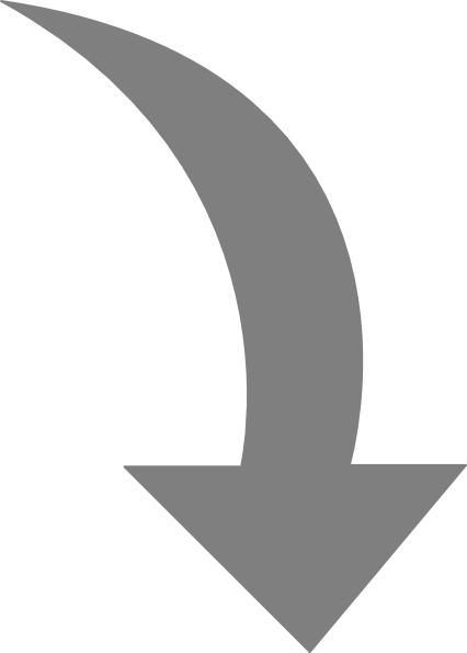 Curved-arrow-right-gray Clip Art at Clker.com - vector clip art ...