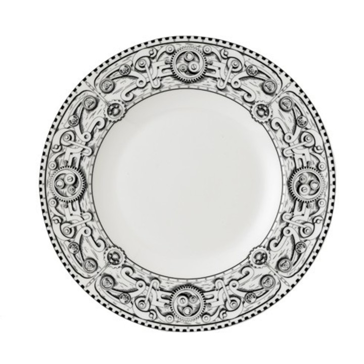 Royal Crown Derby Steampunk White with Black Dinnerware | Gracious ...