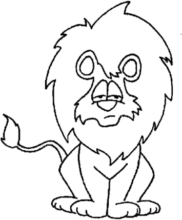 Free Cartoon Lion Clipart, 1 page of Public Domain Clip Art