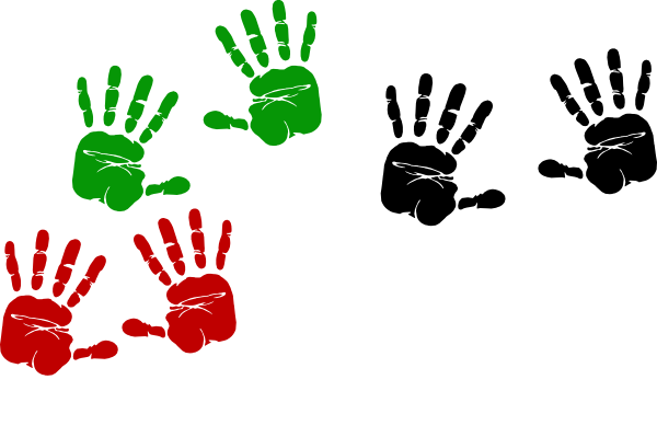 Palestinian Hand Prints clip art - vector clip art online, royalty ...
