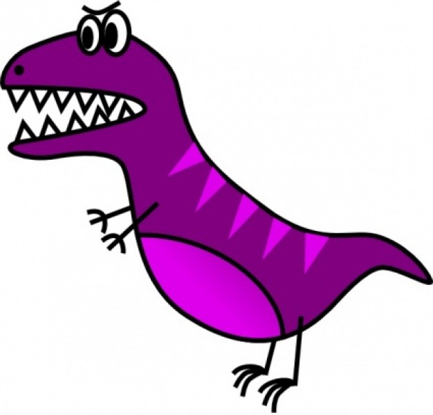 Jazzynico Dino Simple T Rex clip art Vector | Free Download