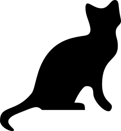 Black Cat Silhouette Clip Art - ClipArt Best