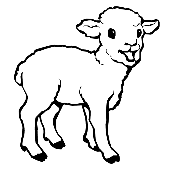 Pix For > Happy Lamb Clipart