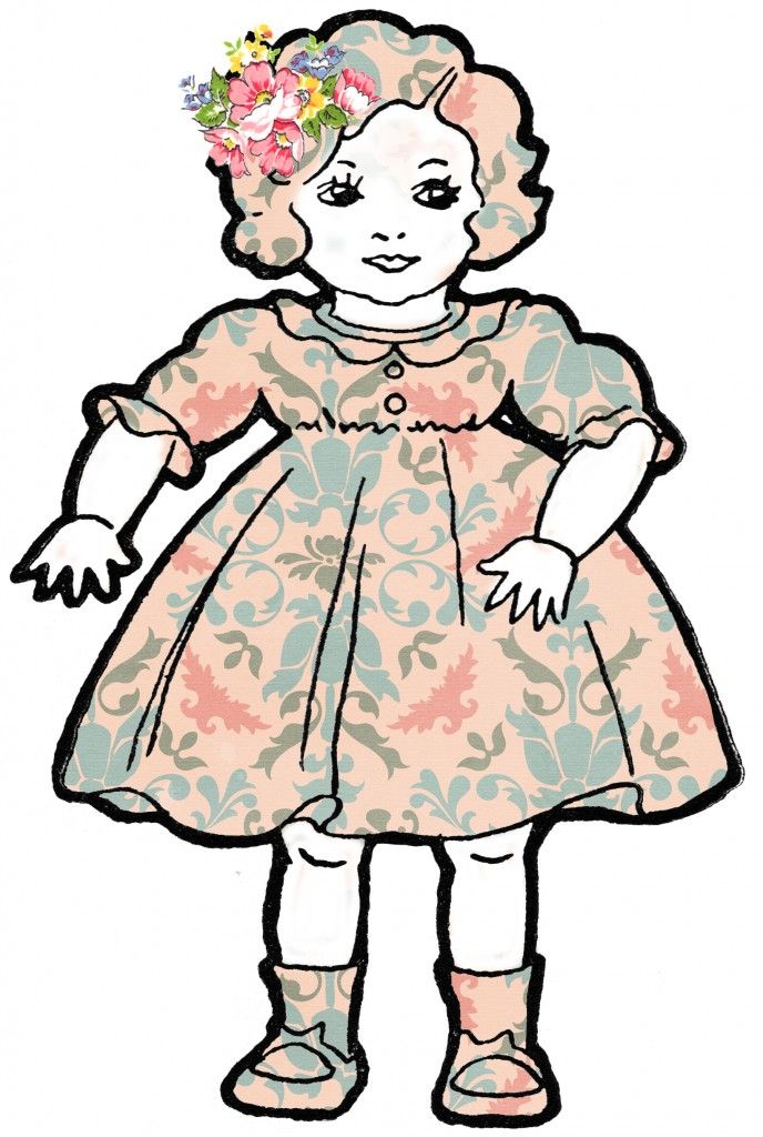 Adorable Dolls Vintage Clip Art | Clipart