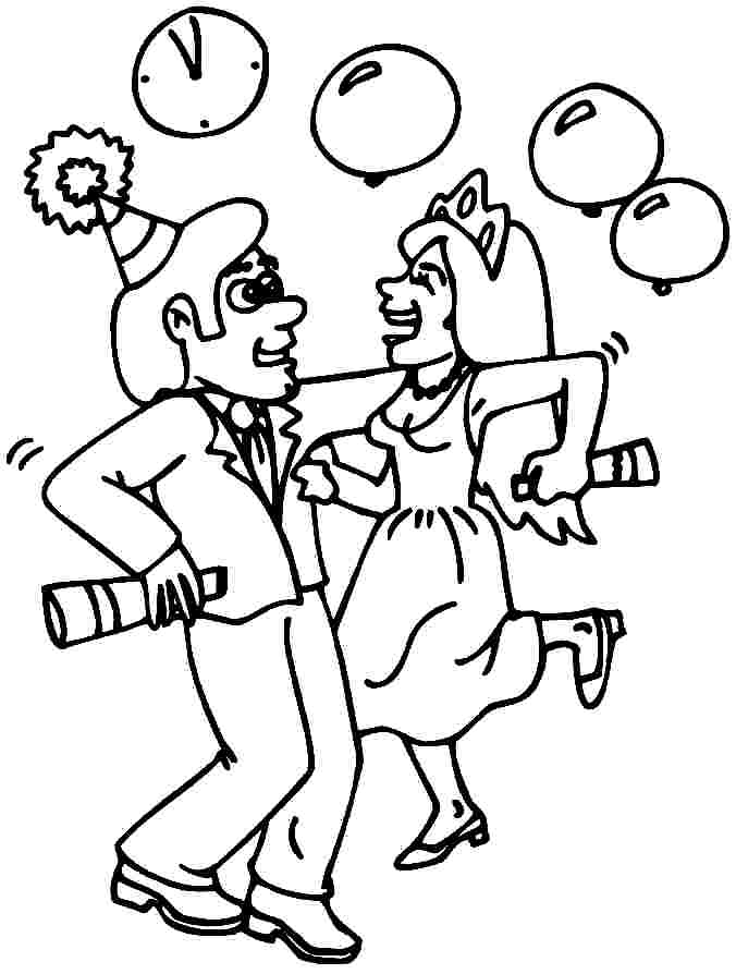 couples dancing the cueca Colouring Pages