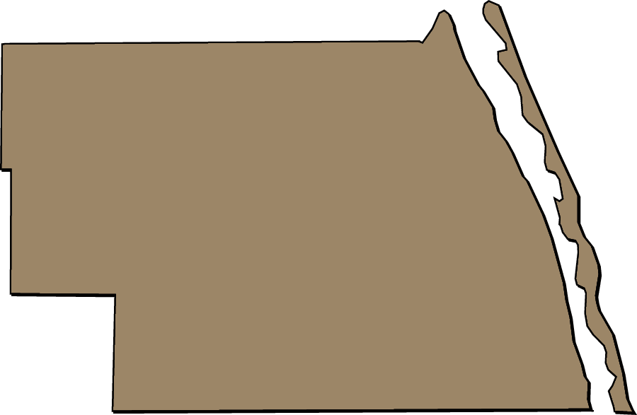 Indian River County, "Clipart" Style Maps in 50 Colors