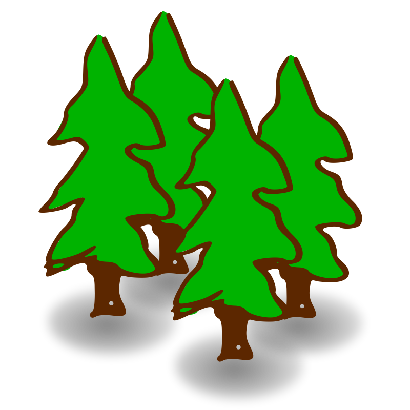 Clipart - Heavy Evergreen