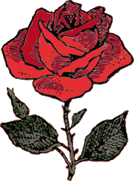 Rose clip art - vector clip art online, royalty free & public domain