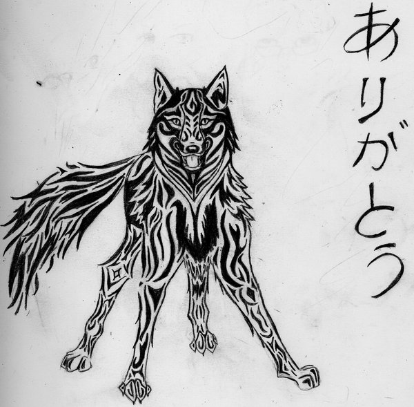 Tribal Art Wolf by Je-suis-le-funambule on DeviantArt