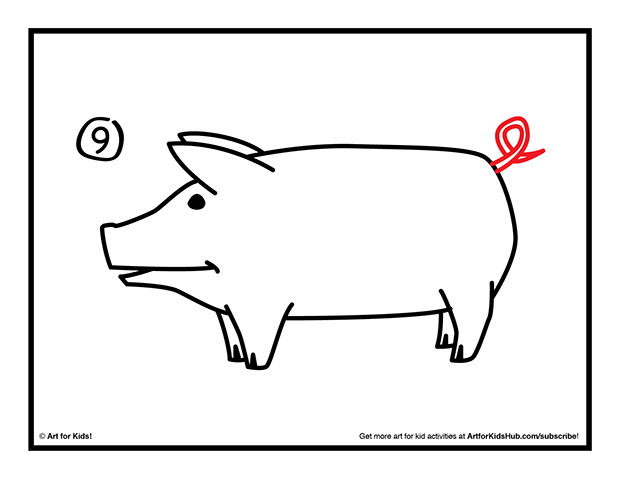 How To Draw A Pig - Art for Kids Hub