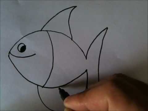 How to draw Cartoon Fish - YouTube