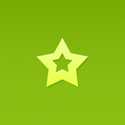 Cool, Glossy 'Star Logo' - Photoshop Star