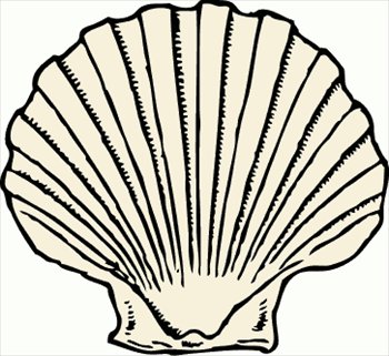 Shell Clip Art Free Black And White | Clipart Panda - Free Clipart ...