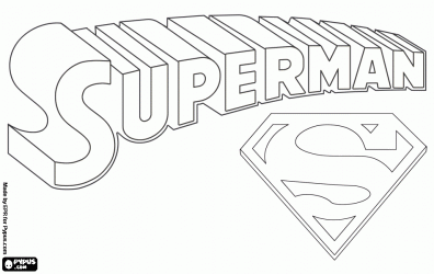 Superman logo coloring page | School stuff | Pinterest