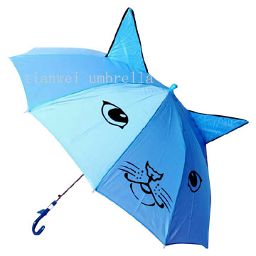 Children`s Cartoon Umbrella