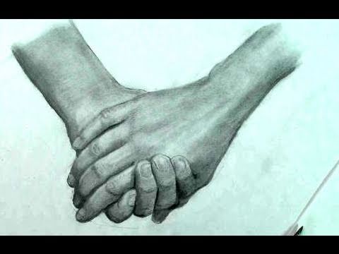 How to Draw the Hand- A Couple Holding Hands - YouTube