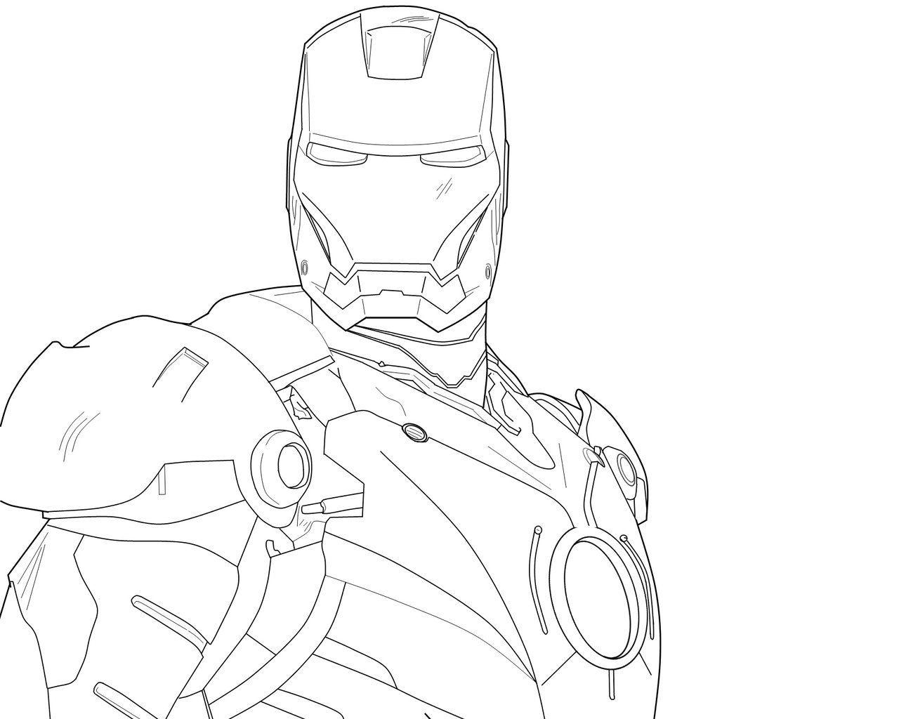DeviantArt: More Artists Like Iron Man [Line Drawing] by TehDrummerer