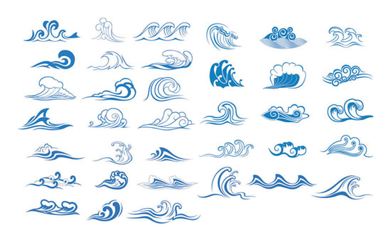 Wave vector graphics material - Vector