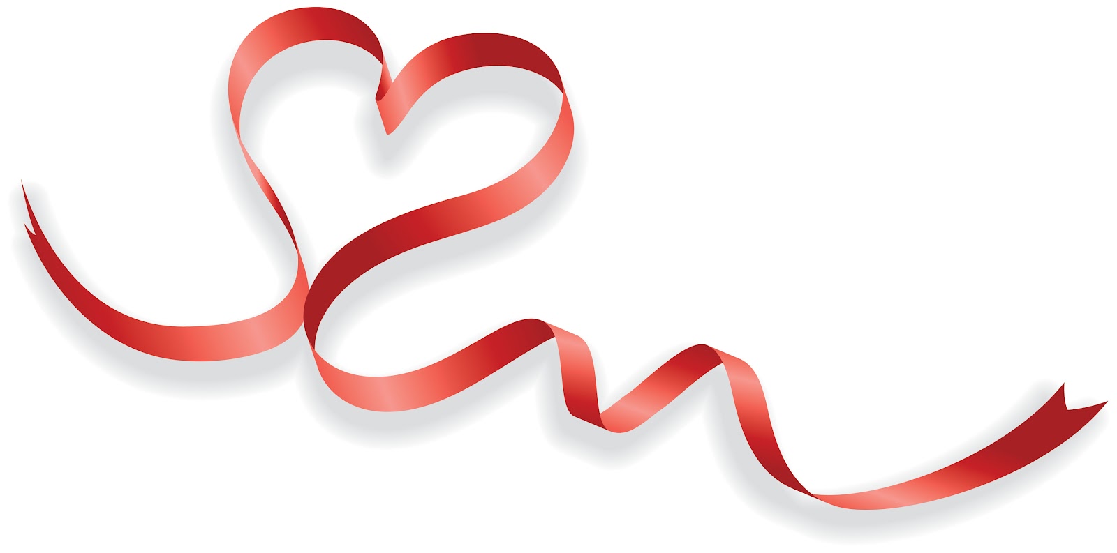 Unique red ribbon heart to heart wedding invitations ukf154 ...