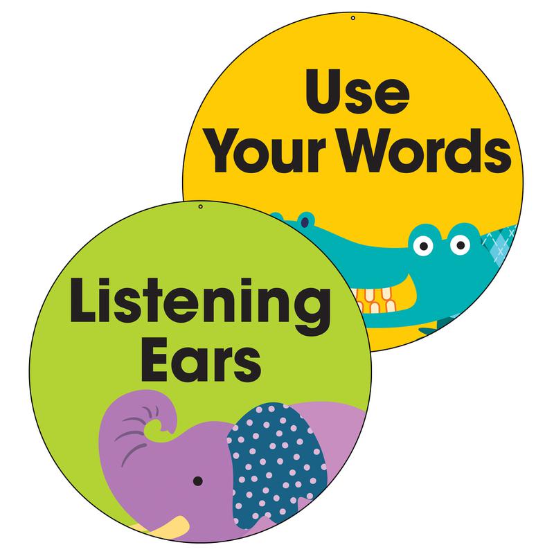 Use Your Words/Listening Ears Two-Sided Decoration | 188054