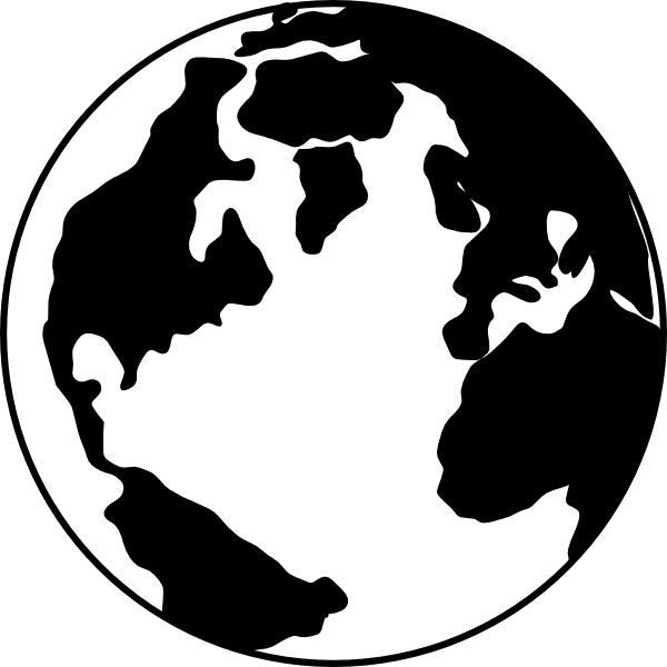 World Clipart Black And White Png | Clipart Panda - Free Clipart ...