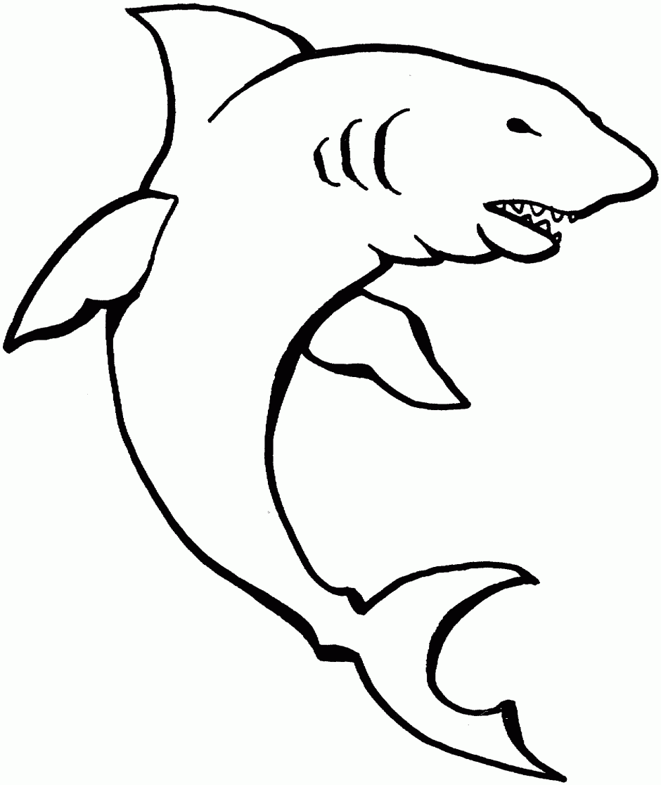 Shark Teeth Coloring Pages Clipart - Free Clip Art Images