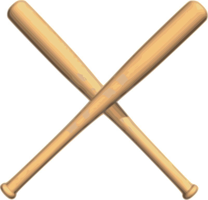 Crossed Baseball Bat Clipart | Clipart Panda - Free Clipart Images