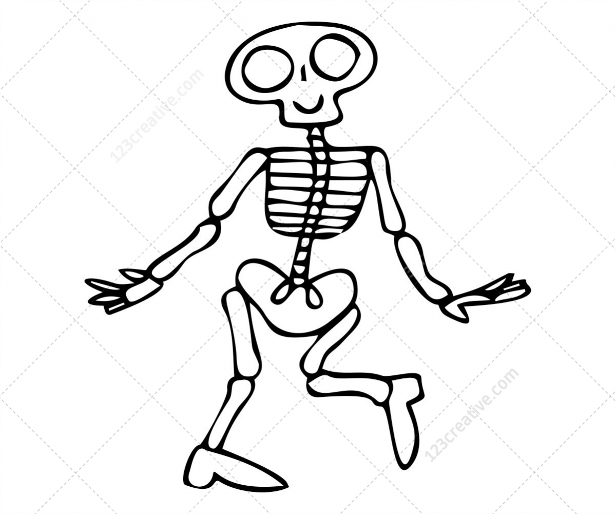 Skeleton vector pack - royalty free vectors for Halloween projects ...